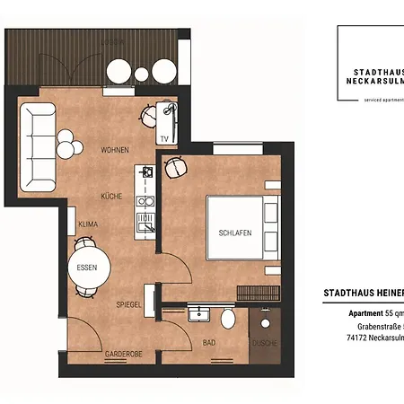 아파트 Stadthaus Serviced - Stadthaus Heiner 네카줄름